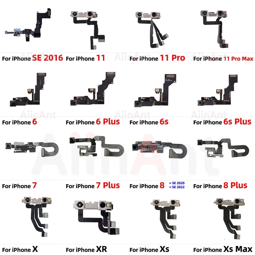 AiinAnt Top Proximity Light Sensor Front Camera Flex Cable For iPhone 11 Pro X Xr Xs Max 6 6s 7 8 Plus SE 2 3 Phone Spare Parts