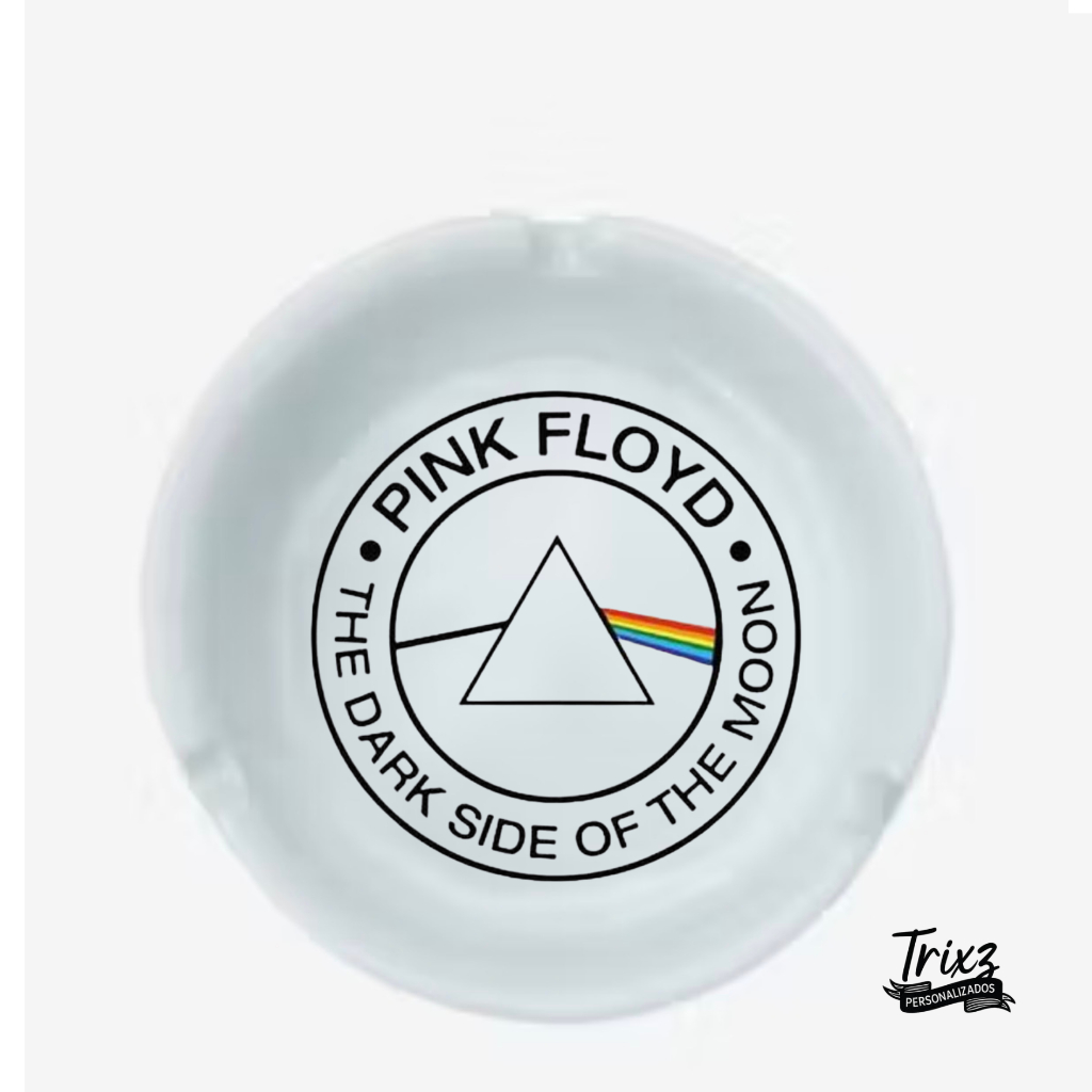 Cinzeiro personalizado bandas de rock pink floyd ozzy black sabbath bring me the horizon bmth