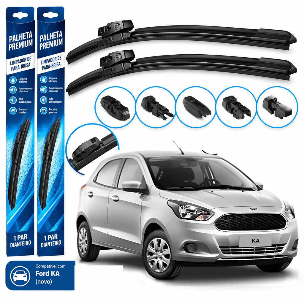 Par Palheta Limpador Parabrisa Original Ford Ka 2014 2015 2016 2017 2018 2019 2020 2021