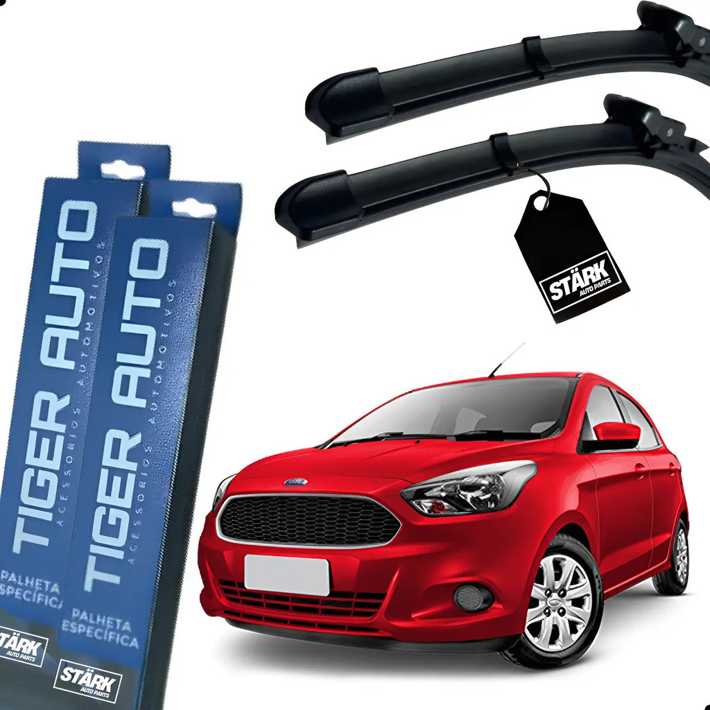 Par Palheta Limpador Parabrisa Ford New Ka Nova Ecosport 2013 2014 2015 2016 2017 2018 2019 2020 2021 2022