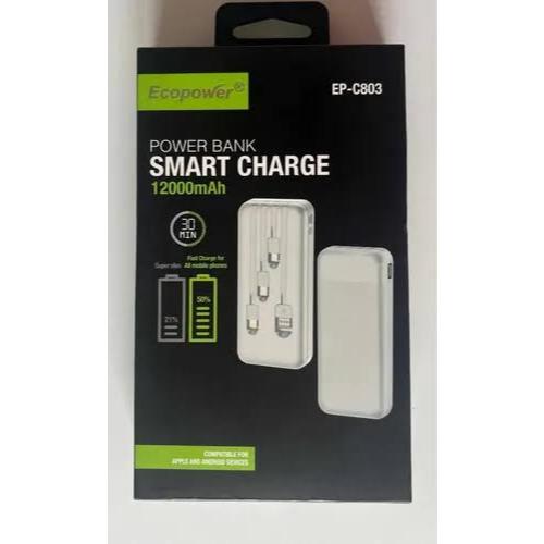 Powerbank carregador Smart Charge Ecopower 12000mah Ep-c803