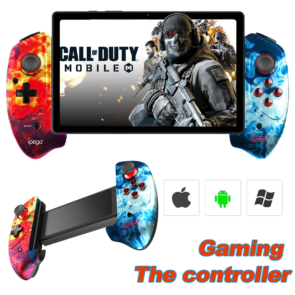 Gaming Controller for iPad/Mini/Air iPhone 14/13/12/11 iOS Tablet Android Gamepad for Galaxy Tab Huawei Mate Pad Yoga [5-11