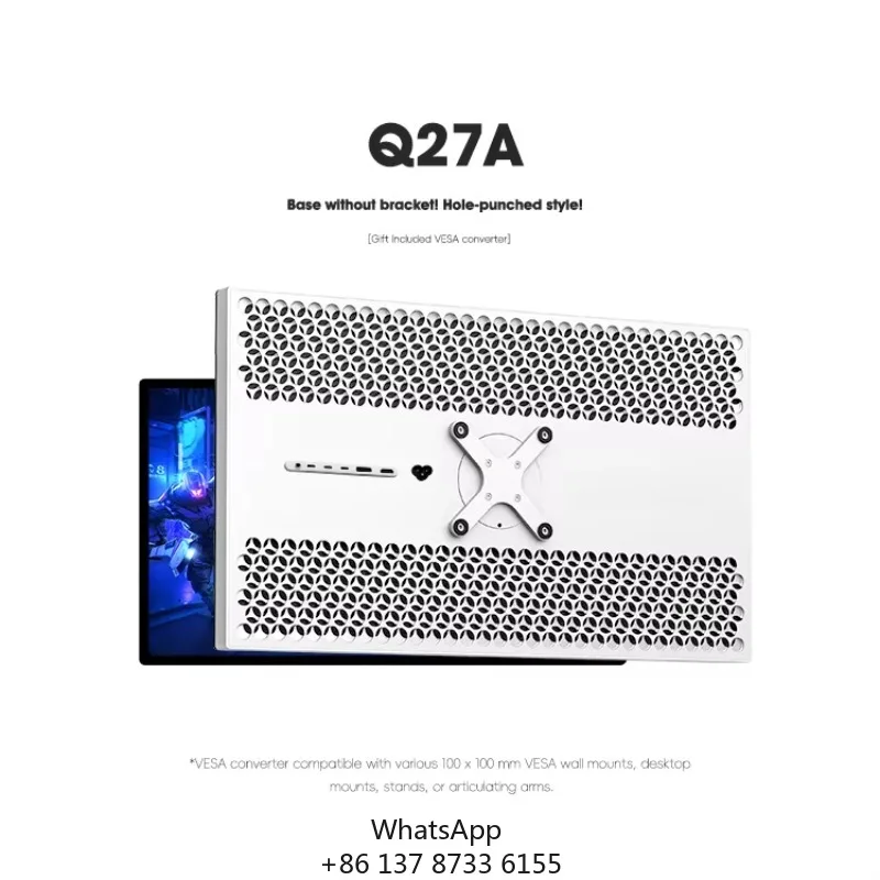 Kuycon Q27A AMD Freesync Nvidia G-SYNC High-end 27 Inch 2k 165hz Refresh Rate Gaming Monitor Screen Display Without Bracket