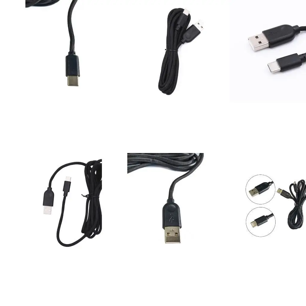 Y1UB USB C Fast Cable Nylon Braidef Flexible Data Cord 185CM Long Robust for Home and Offices Use Essential