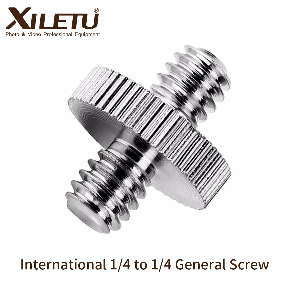 International Standard 1/4 to 1/4 Threaded Tripod Screw Adapter Standard Tripod Mounting Thread Camera Screw Adapter Converter