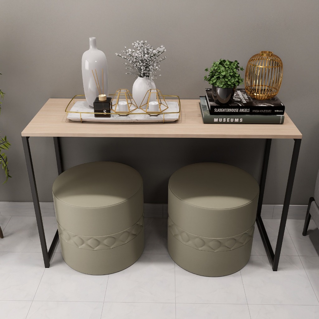 Aparador Industrial Moderno Vintage Design Moderno Para Sala Escritório Com Ferro e Madeira