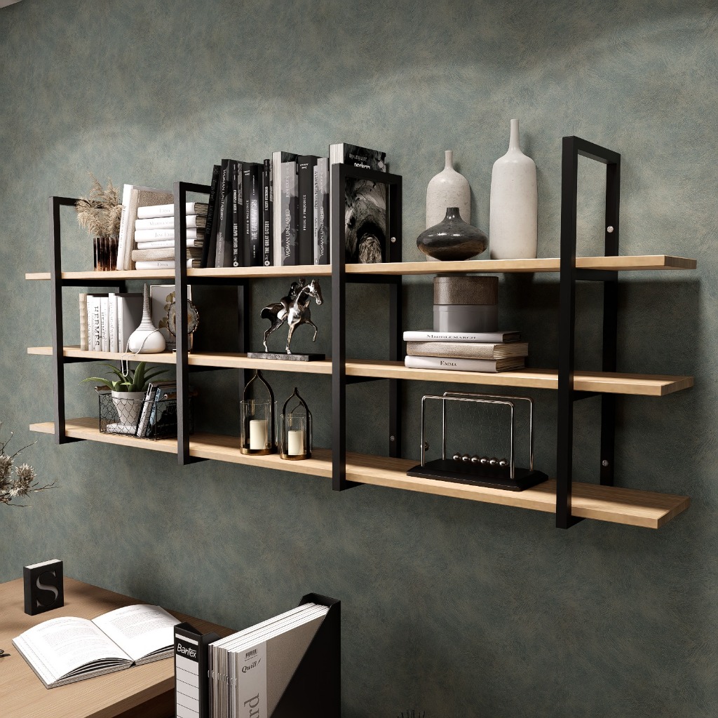Estante Prateleira Estilo Industrial Design Moderno e Elegante Decoração Resistente Parede