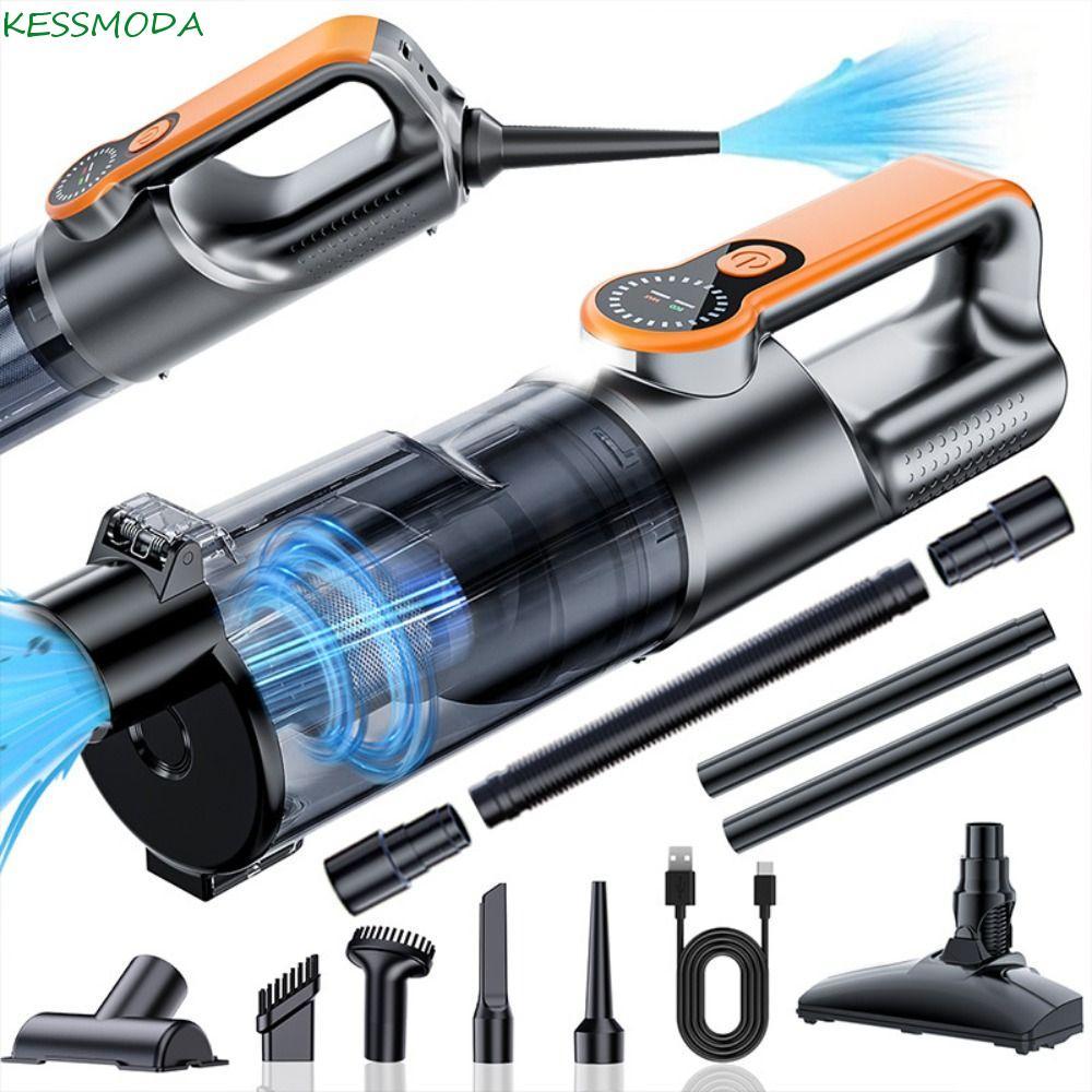 Aspirador De Pó Para Carro , Portátil Sem Fio 17000pa , Conjunto De Coletor De Poeira Com Iluminação LED