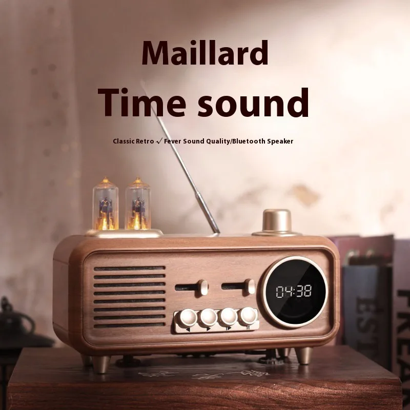 Brand New AS32 High Quality Bluetooth Speaker Retro Portable Wireless Sound Box Mp3 Player Small Vintage Radio Fm Rechargeable