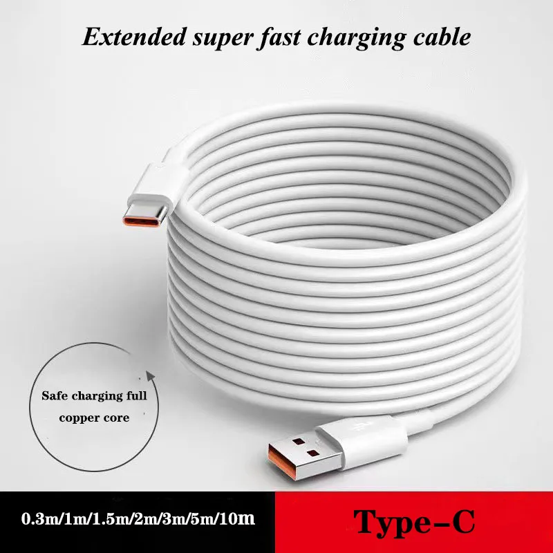 6A 100W USB Game Fast Charging cable Type-C Cell Phone Game Universal Data Cable Gaming Digital Accessories for Samsung Huawei