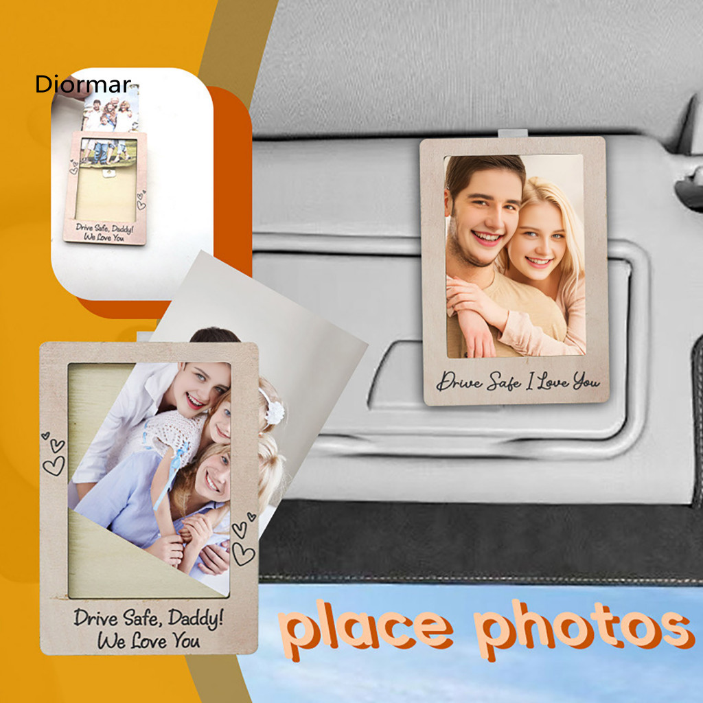 Sturdy Car Visor Decoration Easy Installation Sun Frame Photo Picture Holder Clip – Personalized Family for Southeast