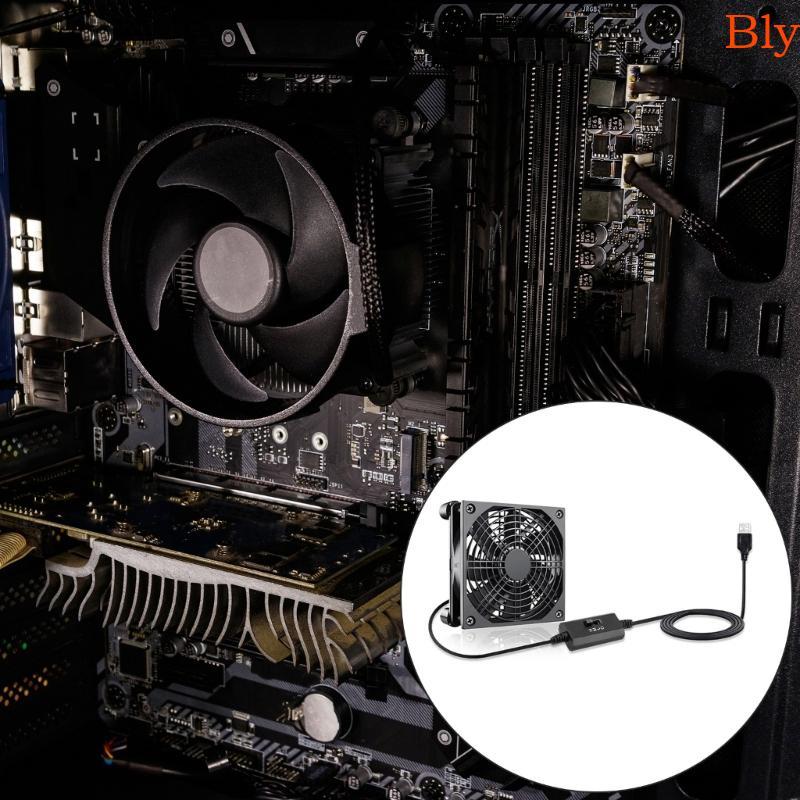 Ventilador Refrigeração DC5V Bly 12cm USB Durabilidade Velocidade Ajustável Para Uso Prolongado