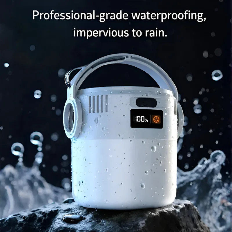 E9 Solar Camping Lantern USB Rechargeable Outdoor Portable Waterproof Emergency Light for Hiking Backpacking Tent Activities