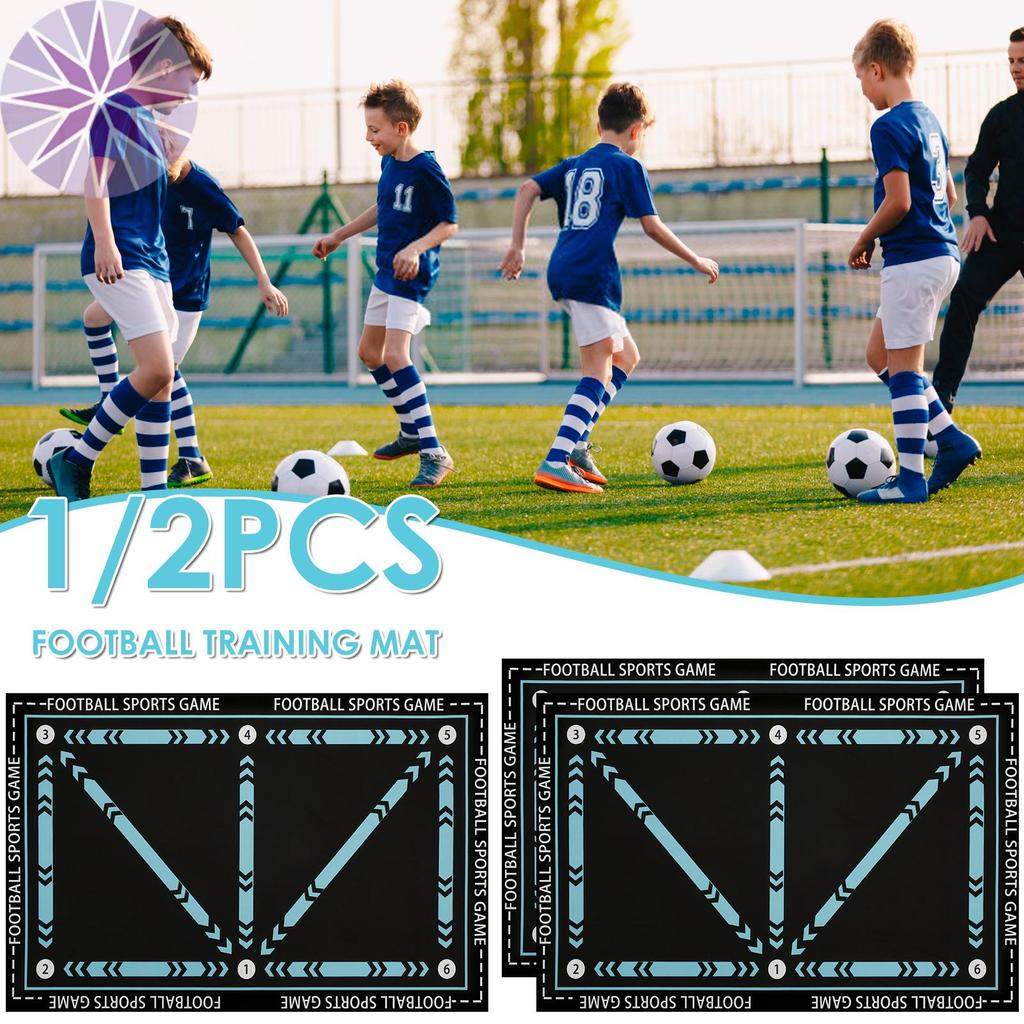 1Pc/2 Pçs Tapete De Futebol Treinamento Com Marcação De Seta Design Agilidade Footstep Esteira Para Uso Doméstico SHOPCY