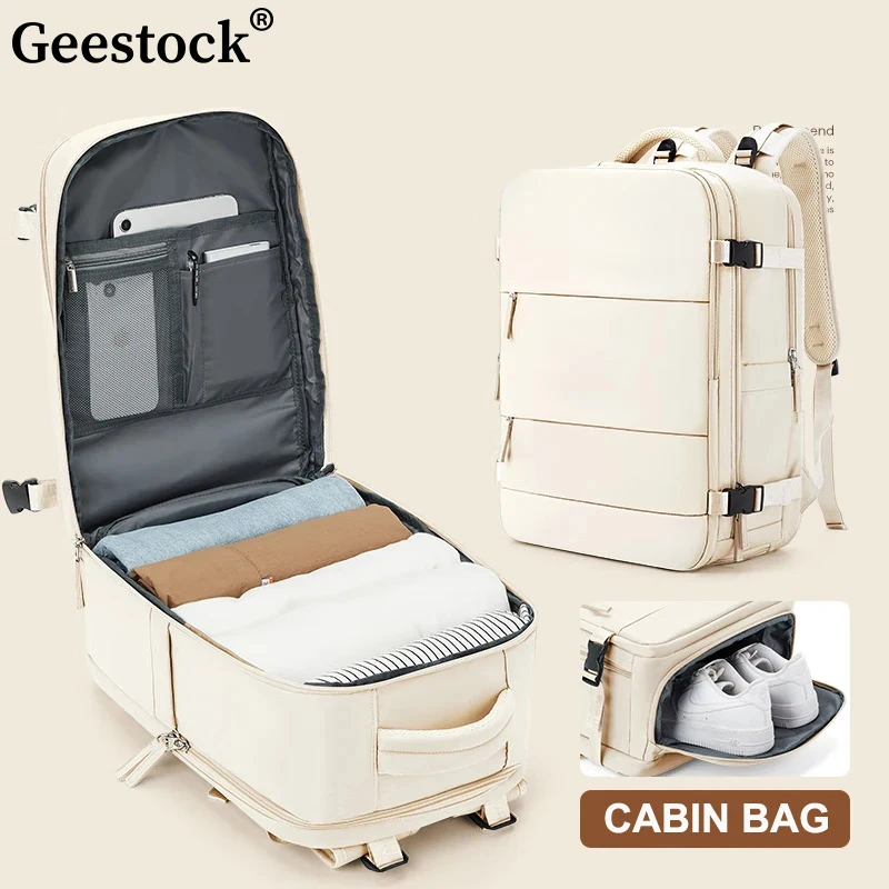 Geestock mochilas Travel Backpack 40x20x25 Cabin Bag Laptop Backpack Carry On Luggage Airplane Backpack Waterproof Schoolbag
