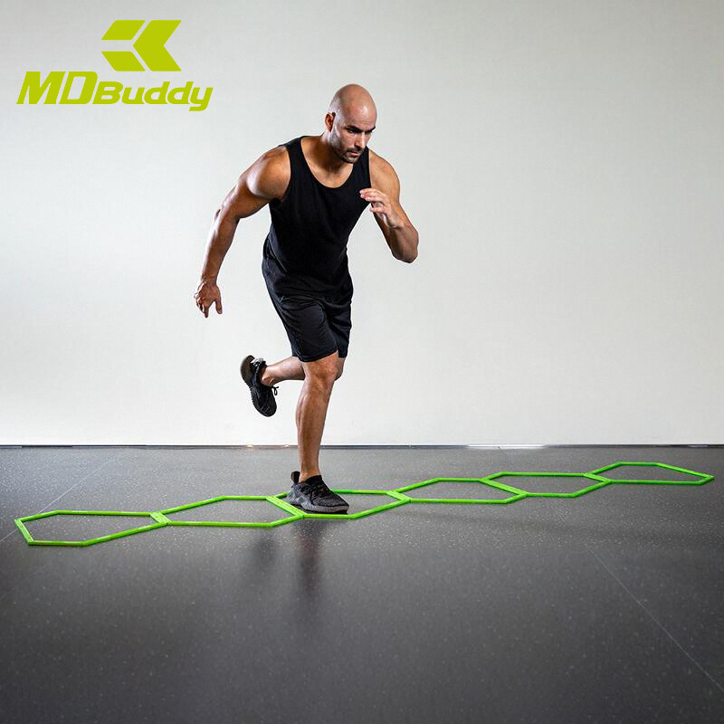 MDBuddy escada de agilidade Fitness grade de salto escada de treinamento físico futebol basquete Footstep coordenação tr