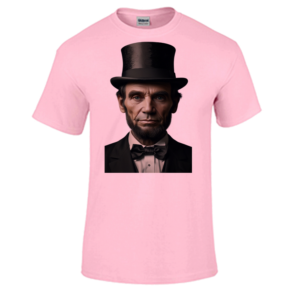 Camiseta infantil ou adulto ou plus size abraham lincoln presidente americano