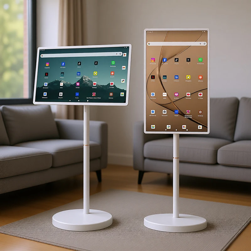 Android 15 Smart TV Portable Monitor With Stand 8+128GB Rotatable Tablet PC For Home/Office