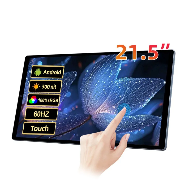 21.5 Inch Portable Smart TV Android 15 Interactive Touch Screen Monitor With Bag Business Tablet Display For Home & Office