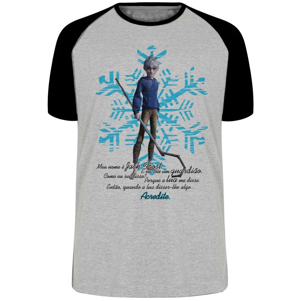 Camiseta A Origem dos Guardiões Jack Frost Blusa Plus Size extra grande adulto ou infantil