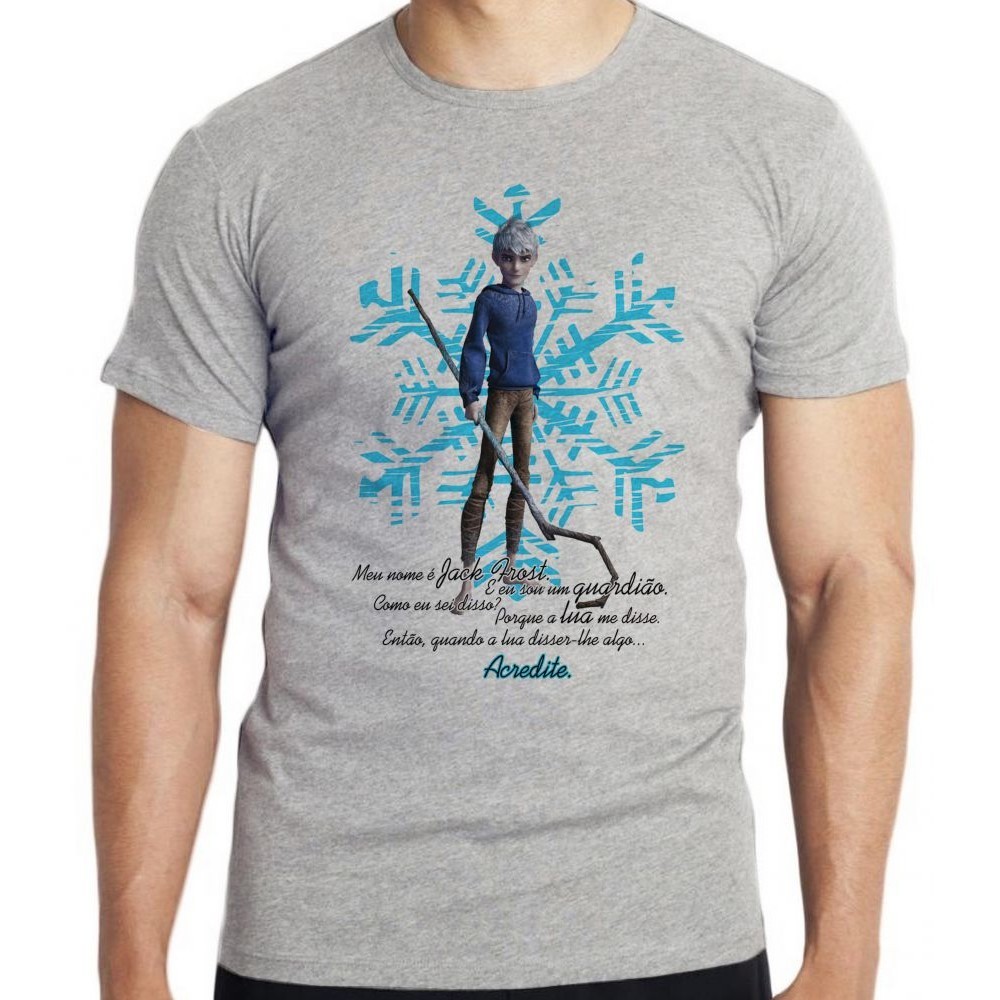 Camiseta A Origem dos Guardiões Jack Frost Blusa criança infantil juvenil adulto camisa tamanhos