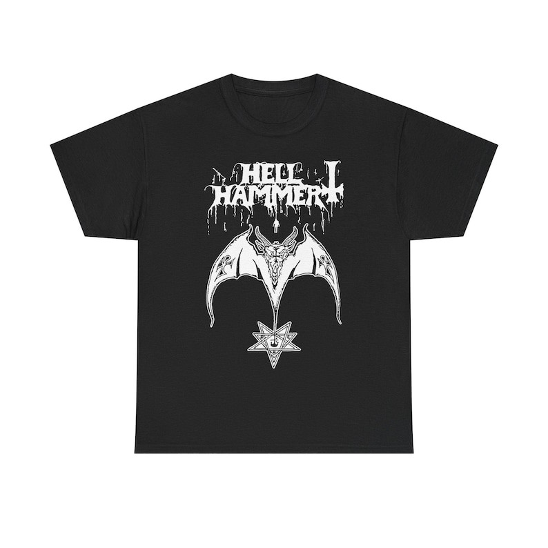 Music.Soul Camiseta Unissex Hellhammer Celtic Frost Venom Bathory Estampa Metal Rock Confortável Moderna Estilosa Casual