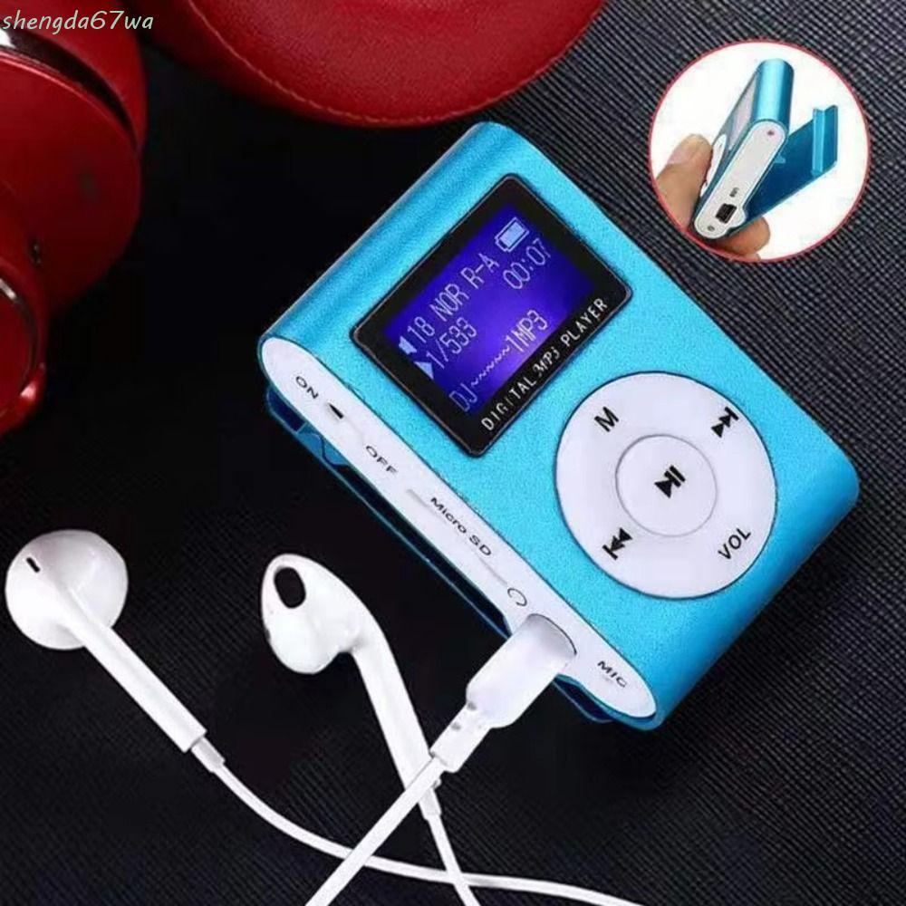 SHENGDA Mini Reprodutor De MP3 Portátil , Reprodutores De Música MP3 USB Com Clipe De Metal Som Sem Perdas , Suporte SD