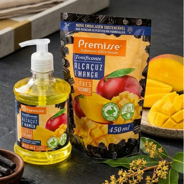 Kit Sabonete Liquido 450 ml premisse  + Refil 450 ml