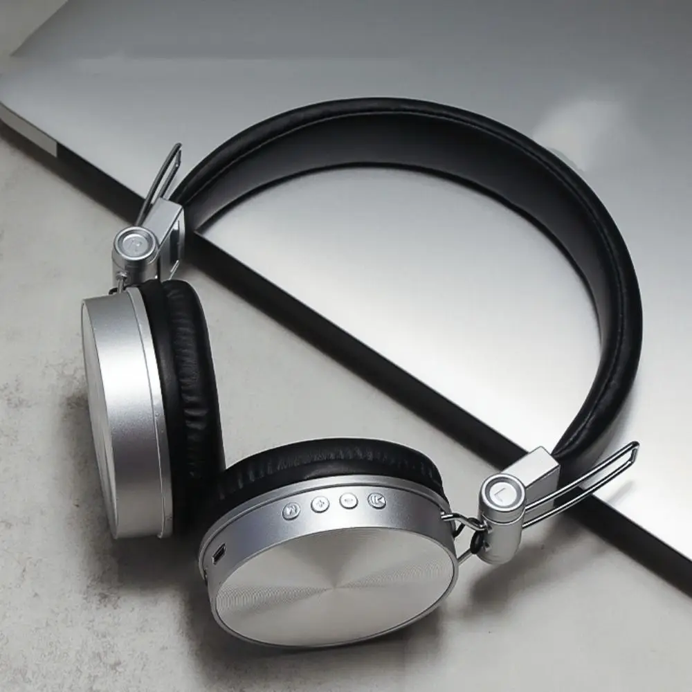 Classic HIFI Retro Wireless Headset Over Ear Foldable Wireless Headphones Personality Earbud Retro Headphone Outdoor Mp3