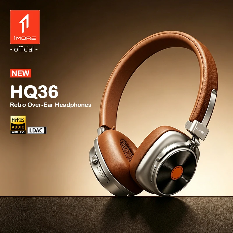 1MORE HQ36 Classical Earphone Bluetooth V6.0 Headset On-Ear LDAC Hi-Res Wireless Headphones Foldable Lightweight 60H Playtime