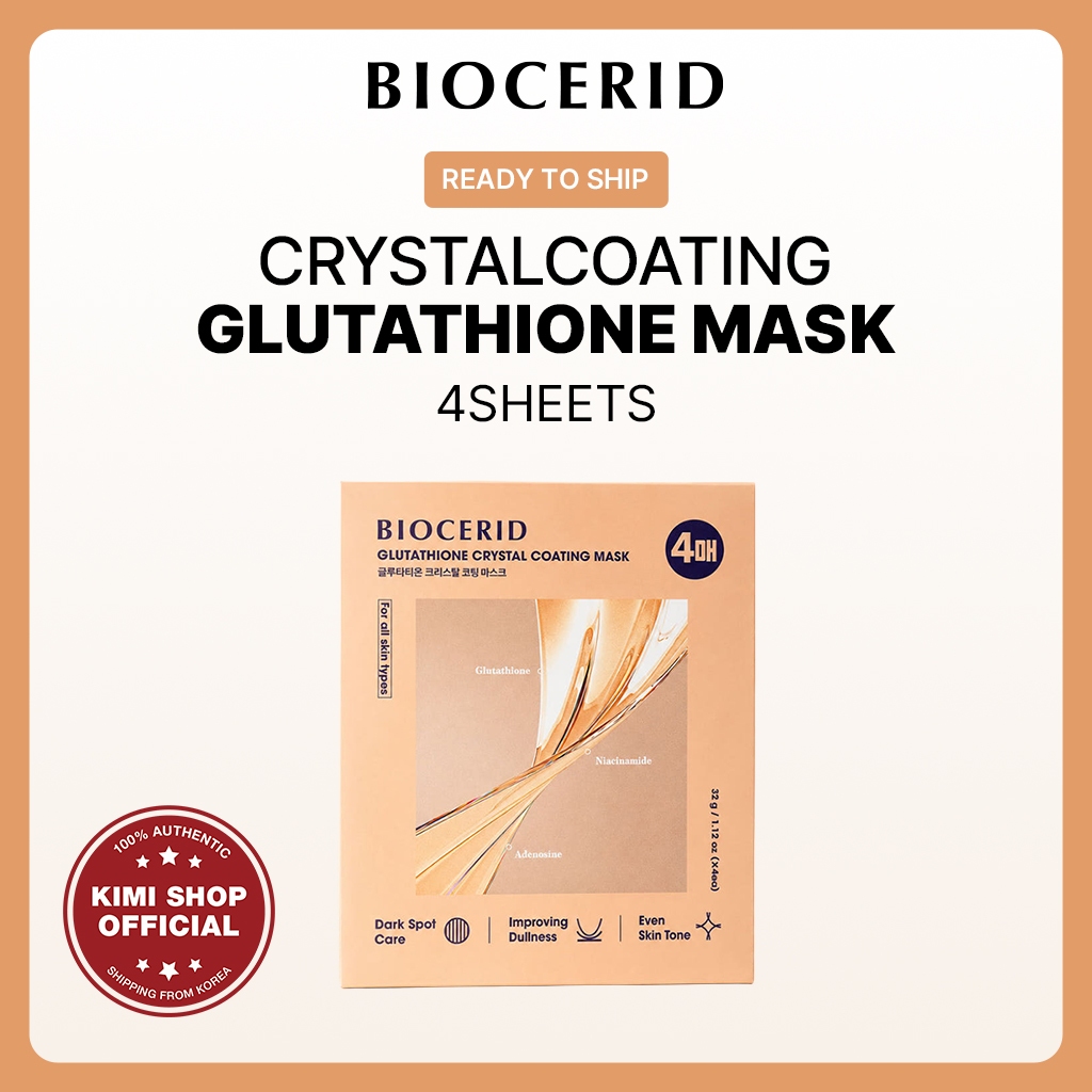 [BIOCERID] Máscara De Revestimento De Cristal De Glutationa Dormir De Hidrogel 4P