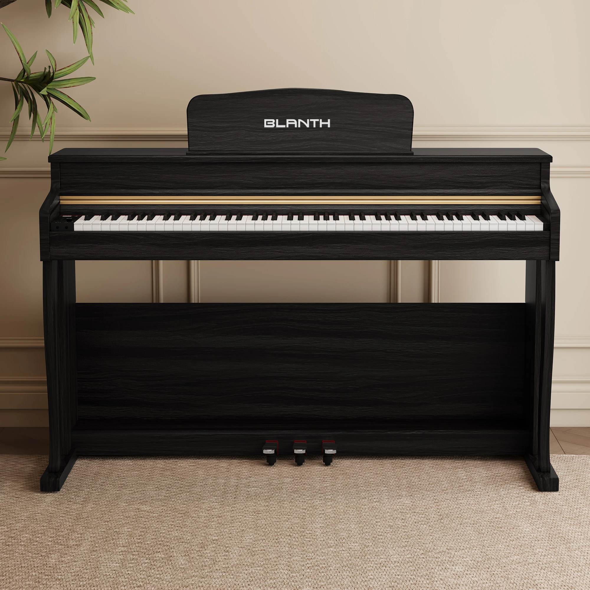 Full  88 Key Digital Piano Weighted Action Electronic Keyboard Electric Piano  Instrument For Home Practice Professionals