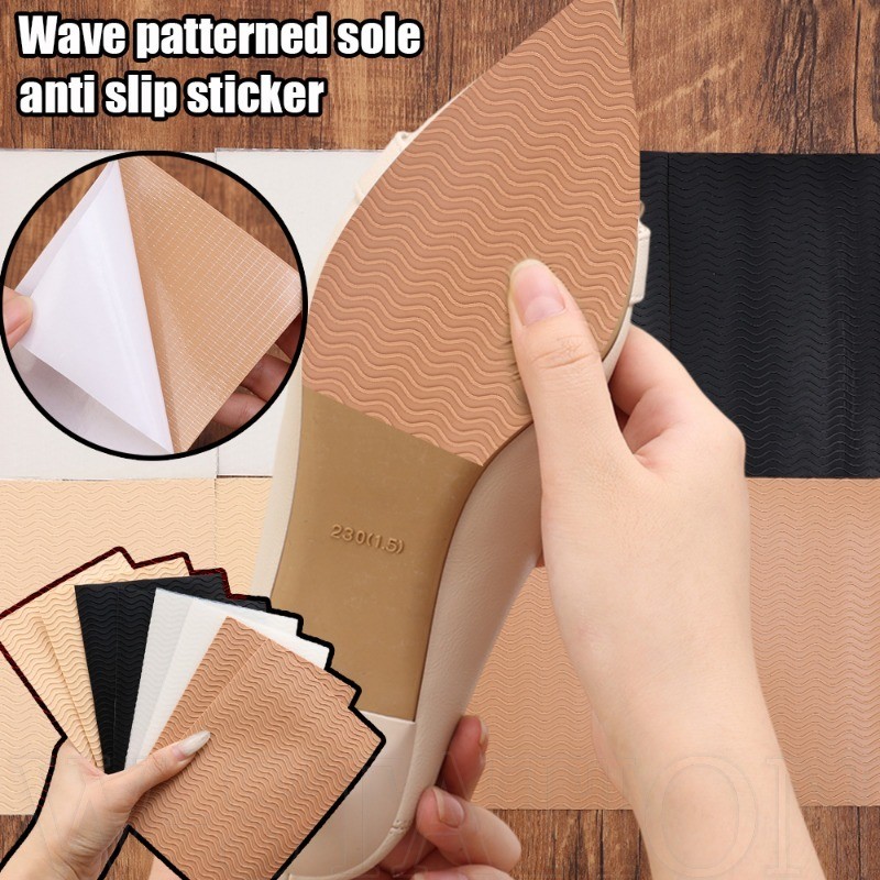 Adesivos Sole Mute-Cutable , Antidesgaste , Autoadesivo , Siliconec , Anti-Riscos-Antiderrapantes Com Sola Padrão De Ond