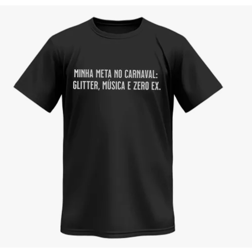 Camiseta Meta Do Carnaval Frase Festividade Folia Bloquinho