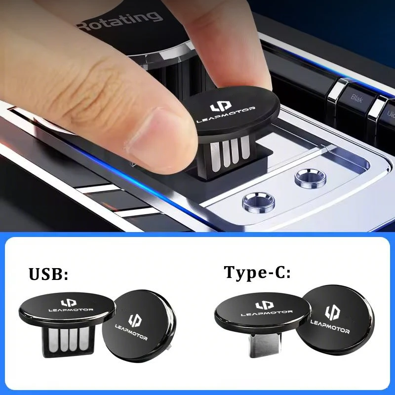 16GB/32GB/64GB Mini Car U Disk Flash Type-C/USB Drive Memory Stick Accessories For Leapmotor T03 S01 C11 C01 C10 Leap Motor