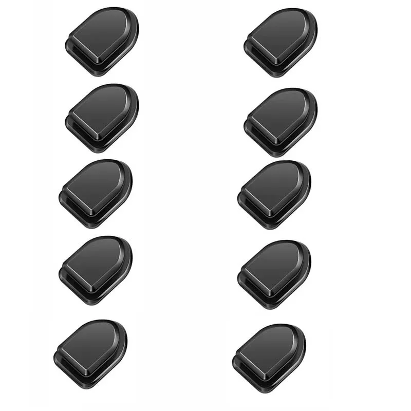 10pcs Car Mini Self Adhesive Hooks Multifunctional Dashboard Organizer Holder For Keys USB Cables Earphones Universal Automobil