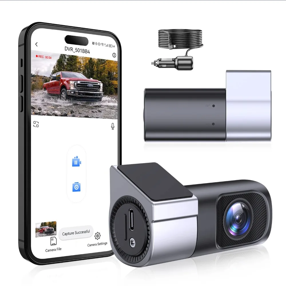 1080P Ultra HD Mini Dash Cam Camera Recorder  360° Rotatable Night Vision WiFi Car Camera DVR