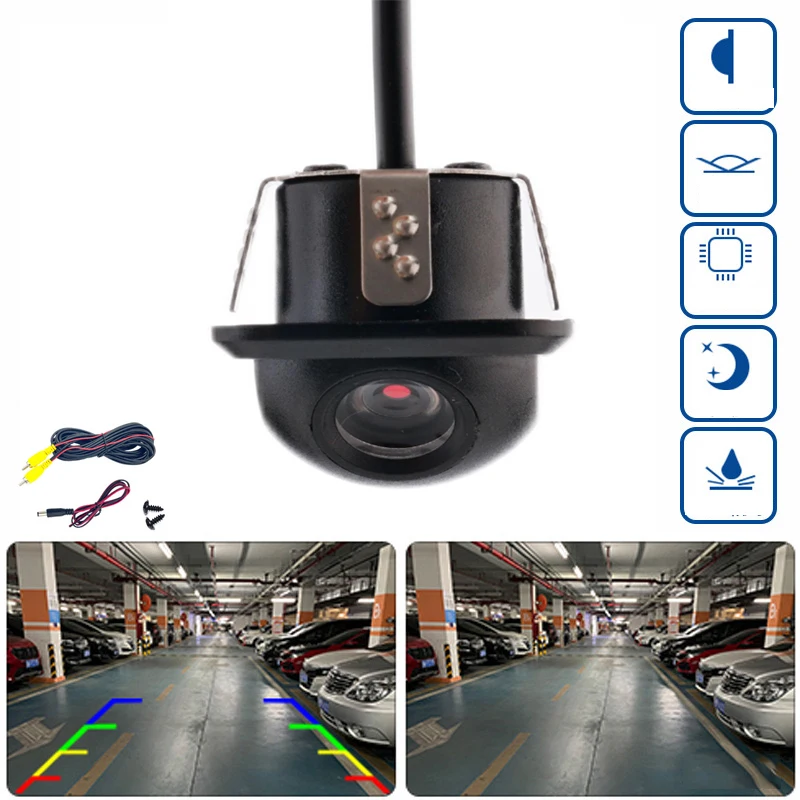 Car Rear View Camera Night Vision Reversing Auto Parking Camera IP68 Waterproof CCD  Auto Backup Monitor 170 Degree HD Image