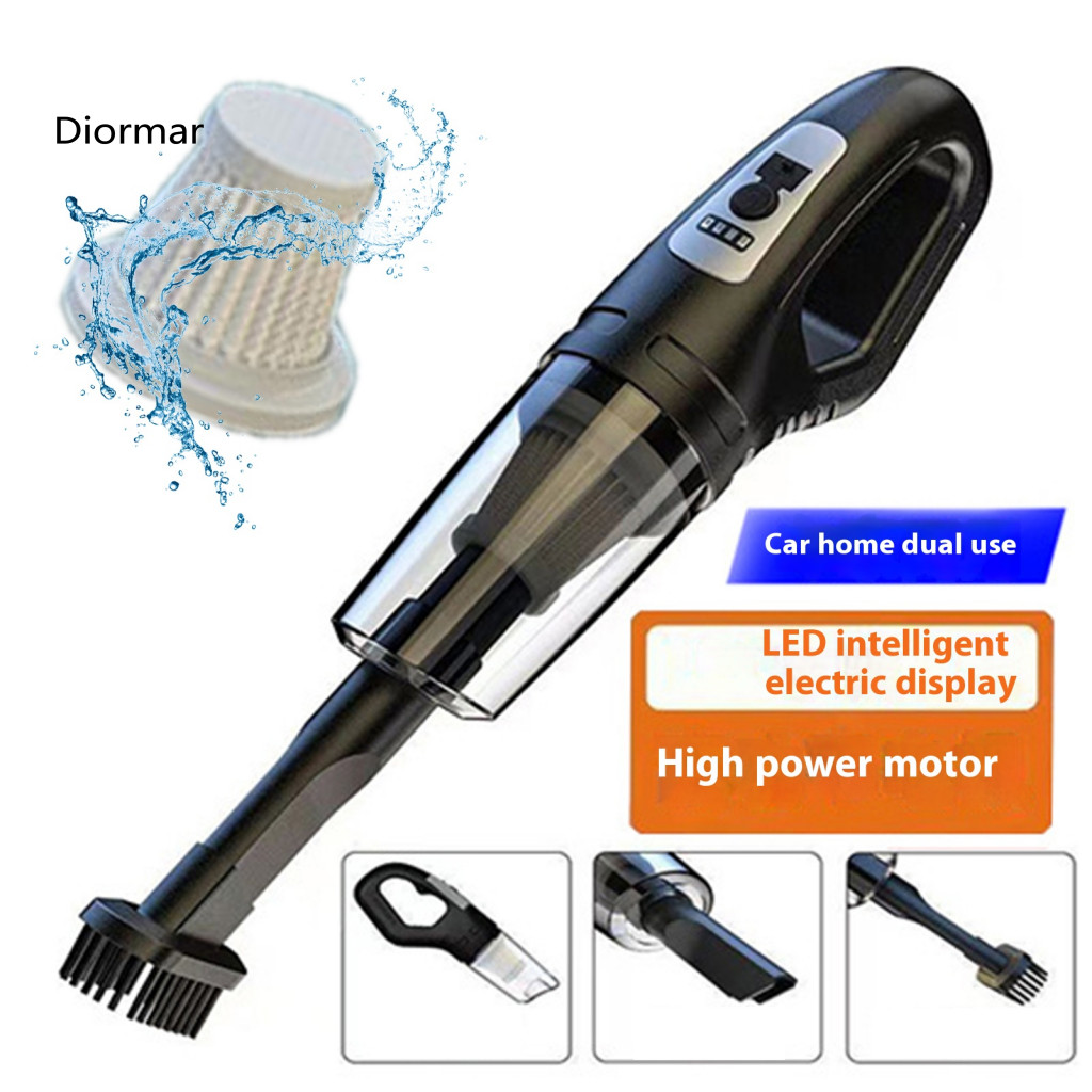 Dust Collector Box Vacuum Cleaner Powerful Motor Car Wireless Usb Rechargeable Long Battery Life Suction Washable Filter