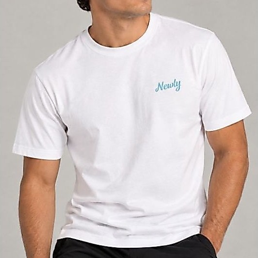 Camiseta Newly Wear Masculina Básica Branca 100% Algodão Gola Redonda | Newly Wear