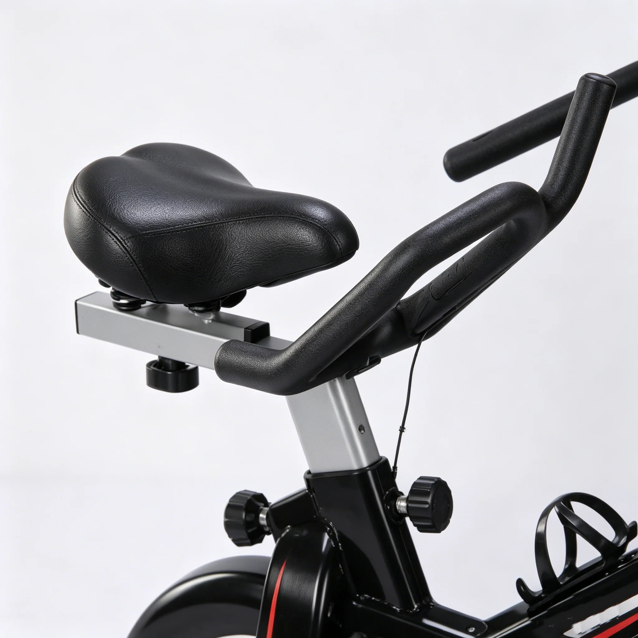 Heavy‑Duty Silent Magnetic Spinning Bike Adjustable Seat LCD Monitor Home Gym Stationary Cycle