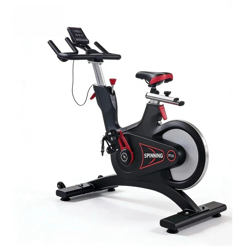 Commercial Grade Air Spinning Bike Steel Chain Transmission Height Adjustable LED Monitor 150kg Max Load for Home Fitness