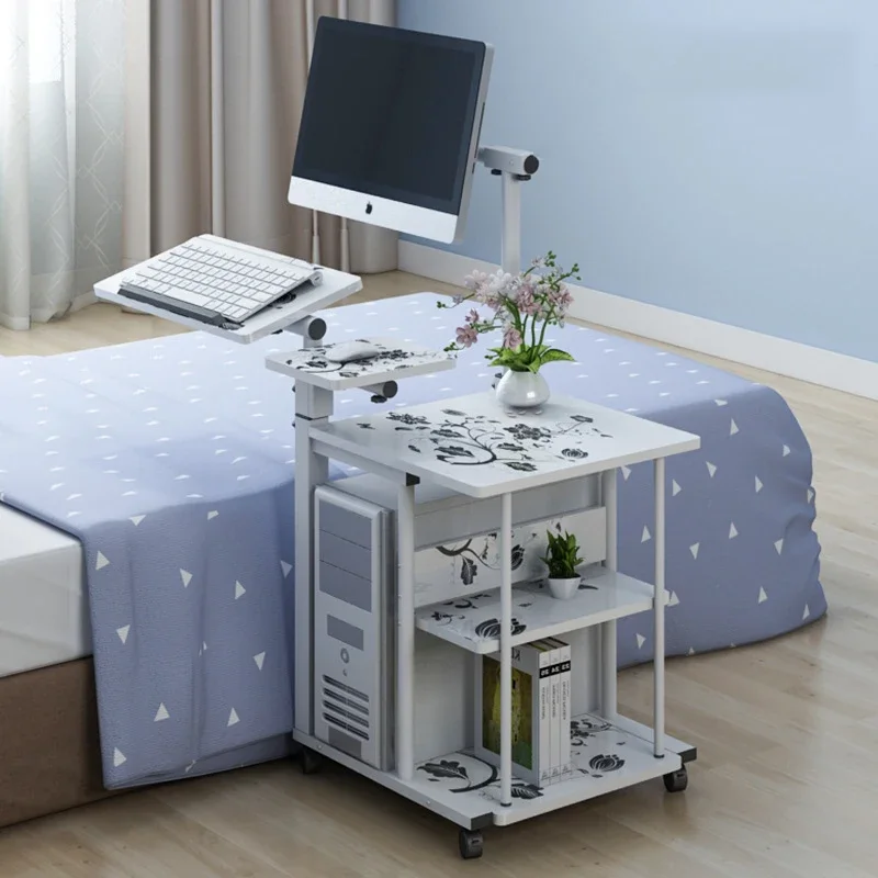 Study Students Computer Desks Adjustable Height Side Bed Reading Monitor Stand Table Ergonomic Console Mesa Pc Unique Furniture