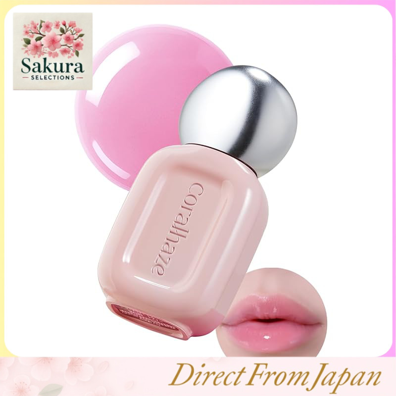 Coralhaze Dewdrop Tint Lip Gloss – Mini Tint Hidratante, Brilhante e Volumizador, Cosmético Coreano, 4,5g