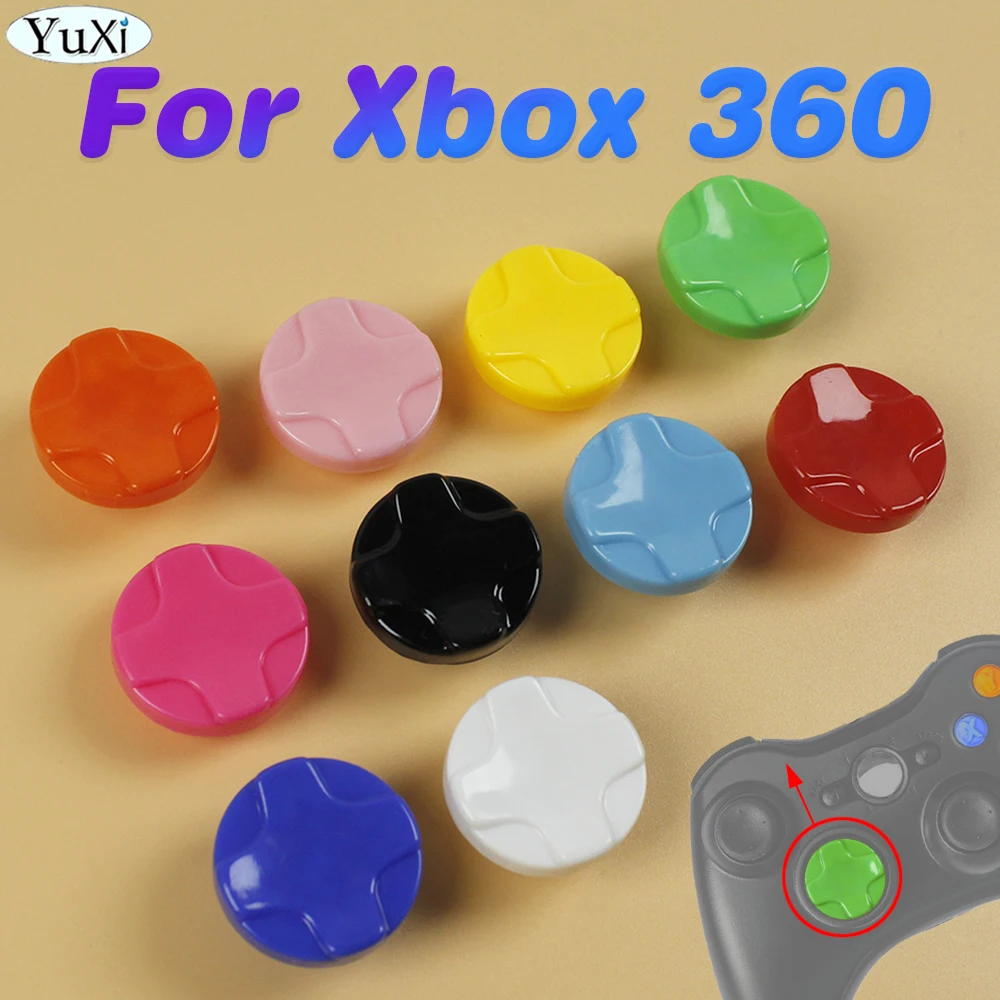 1Pc Plastic D-Pad Buttons For Xbox 360 Thumbstick Key Cross Direction Button Cover Colorful DIY Keypad Controller Replacement