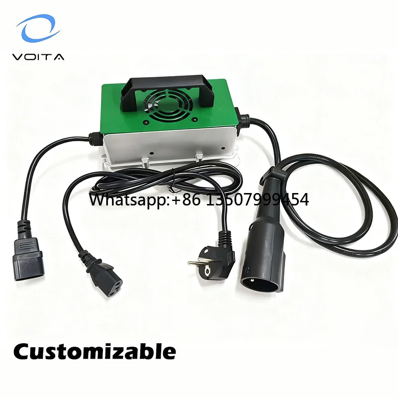 VOITATOP VT-QA750A Portable 60V 12A 750W LiFePO4 Battery Charger for Electric Vehicles (Scooters Electric Cars Golf Industrial