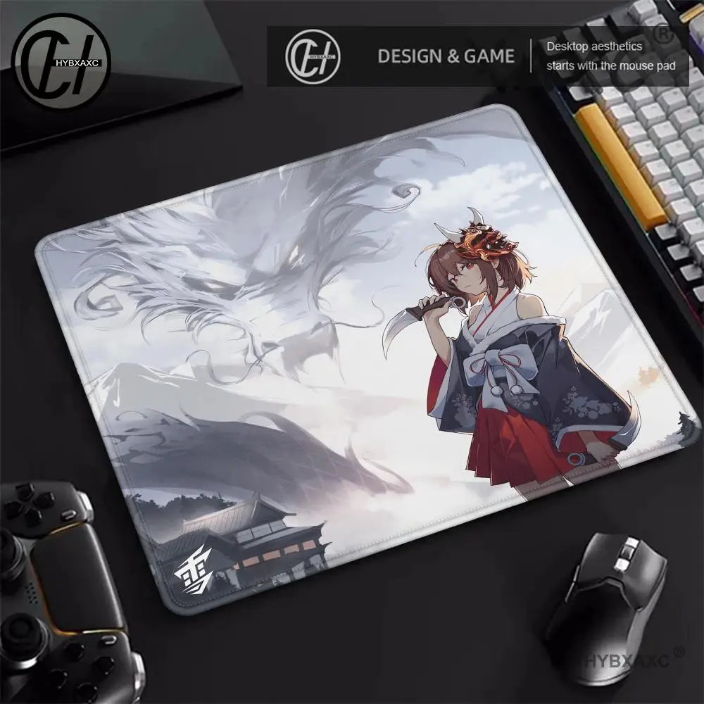 New Arrival YUKI AIM Anime Small Mouse Mat 45x40 CM Non-slip Bottom Speed Pad Gamer Premium E-sports Keyboard XS Mouse Pad