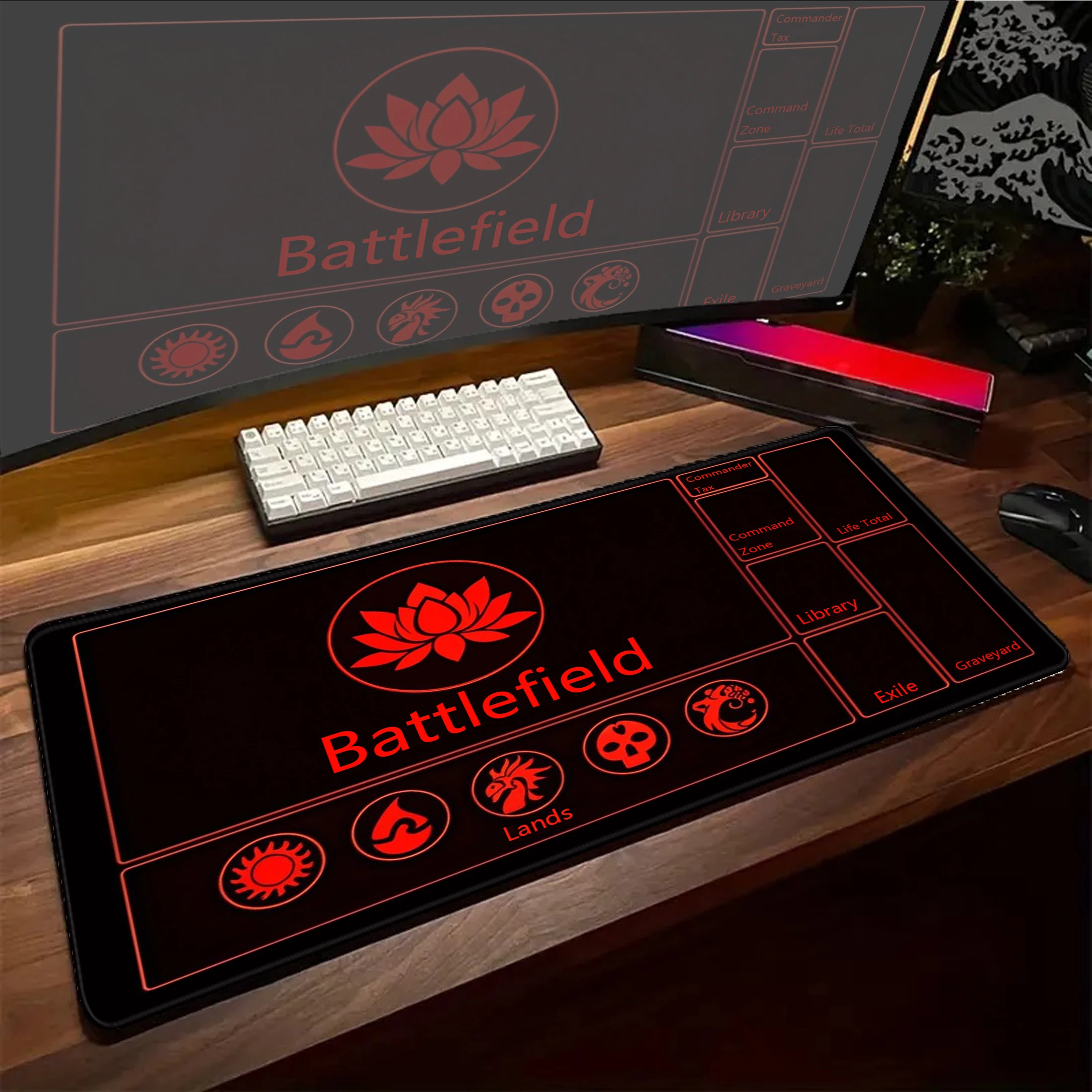 Premium Magic Party Gamer Mouse Pad Mousepads Locking Edge  Mouse Mat Gaming Mousepad Keyboard Pads Tapis De Souris 900x400mm