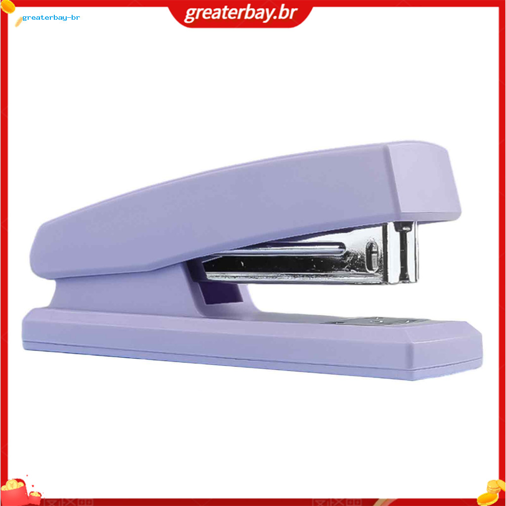 Ergonomic Mini Stapler with Curved Design Handheld Morandi Color Office for School Home Use – Compact Durable Easy to