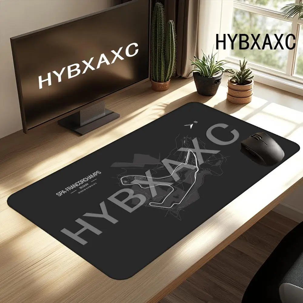HYBXAXC Racing car track Mouse Pad New Office Carpet Large Gaming Mousepad Non-Slip Rubber Laptop Computer Accessories Long Desk